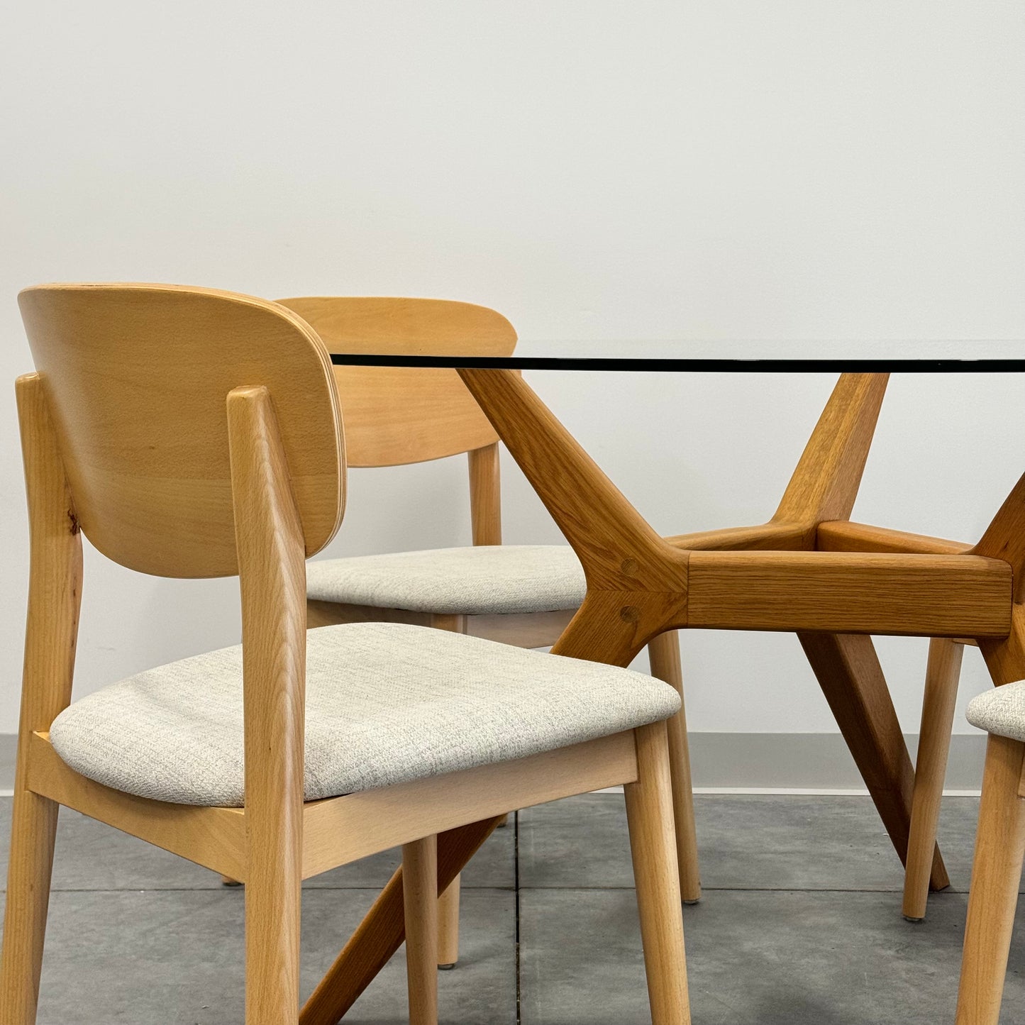 Freedom Glass Top Dining Table (Table Only)