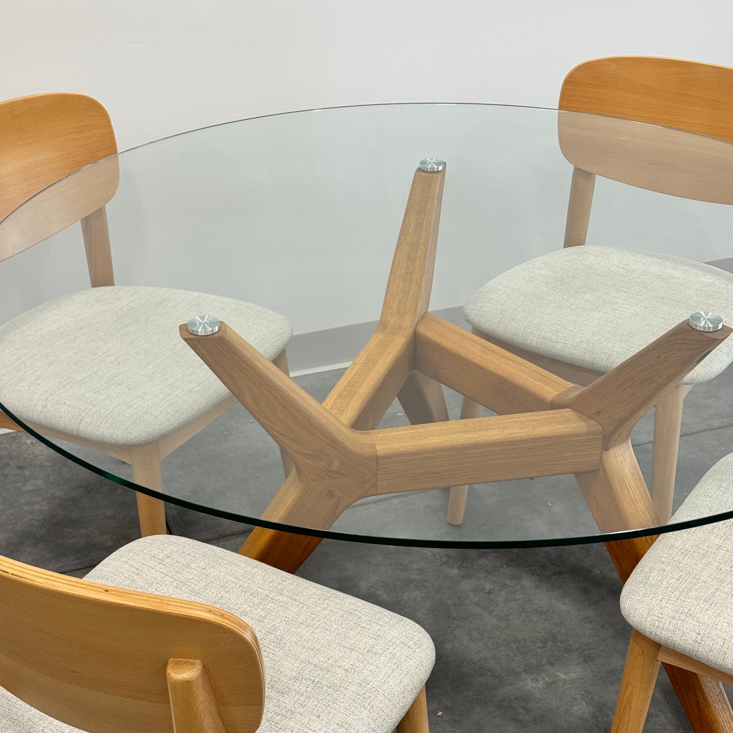 Freedom Glass Top Dining Table (Table Only)
