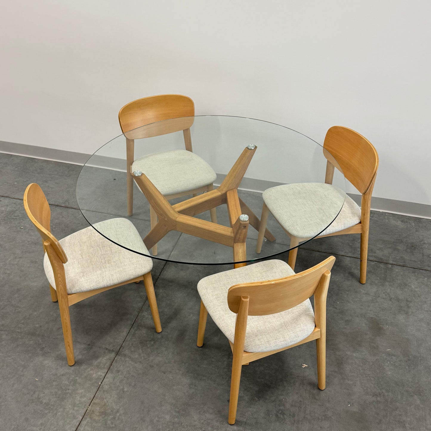 Freedom Glass Top Dining Table (Table Only)