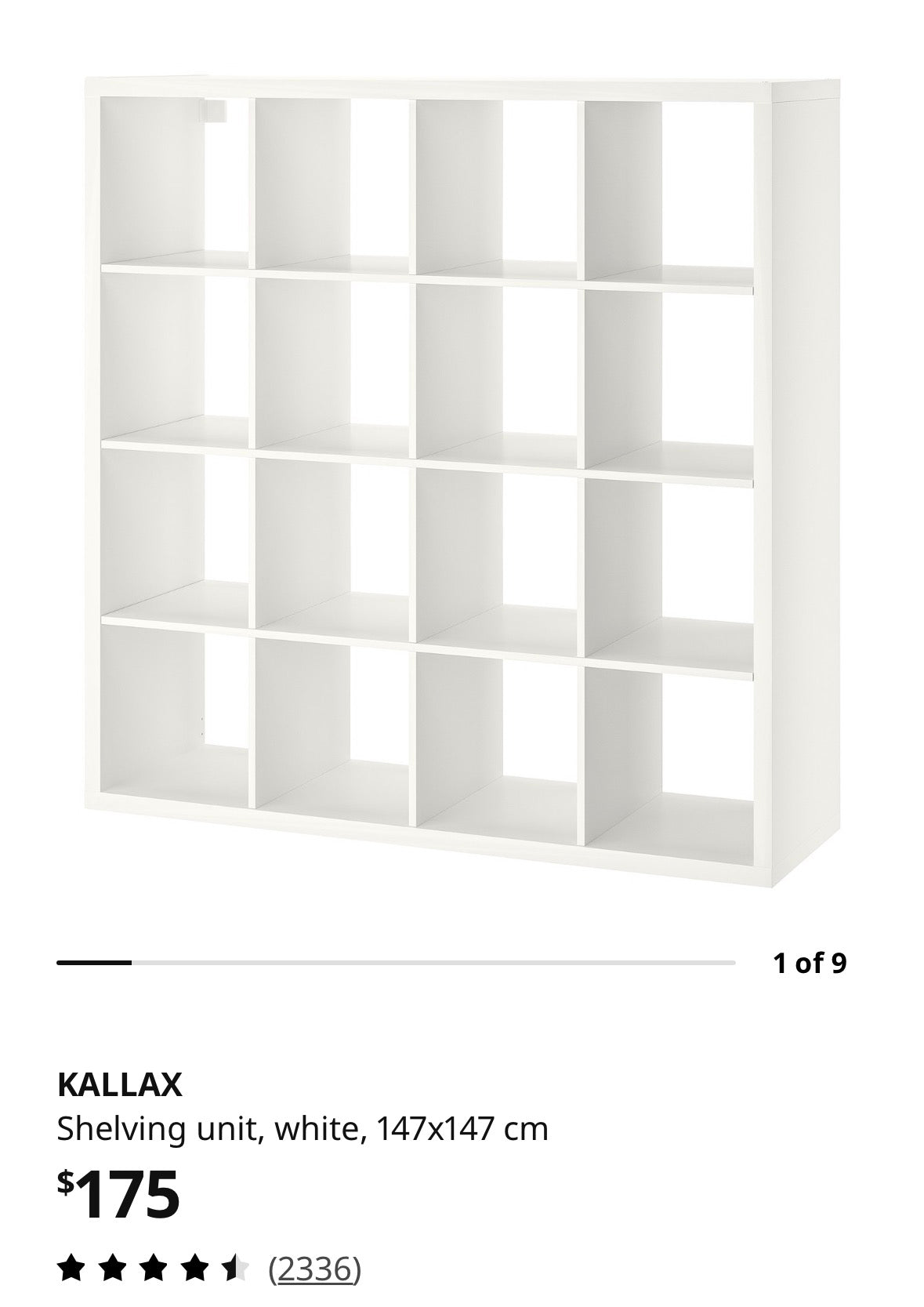 Kallax Shelving 4x4