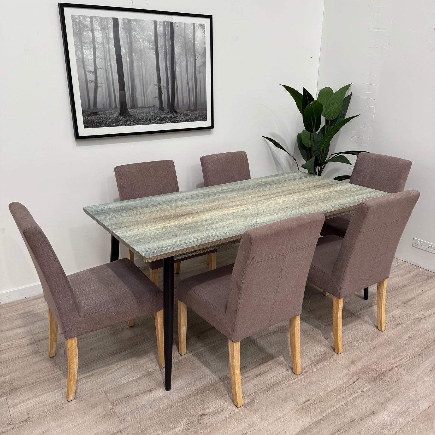 Dining Table with 6 Freedom Chairs