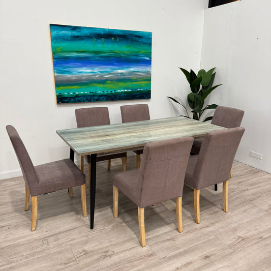 Dining Table with 6 Freedom Chairs