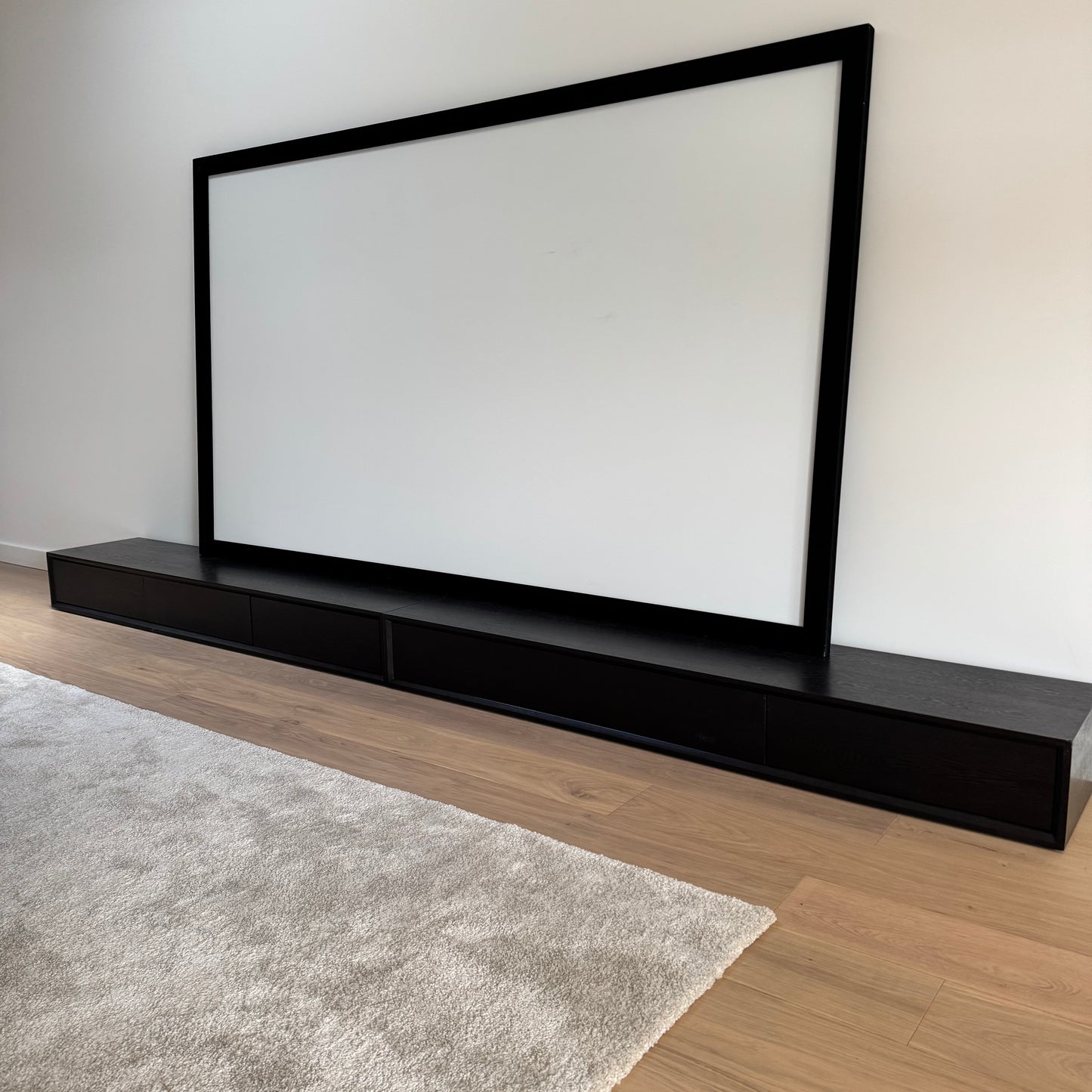 Black Solid Wood Low Line TV Unit (Price for Each)