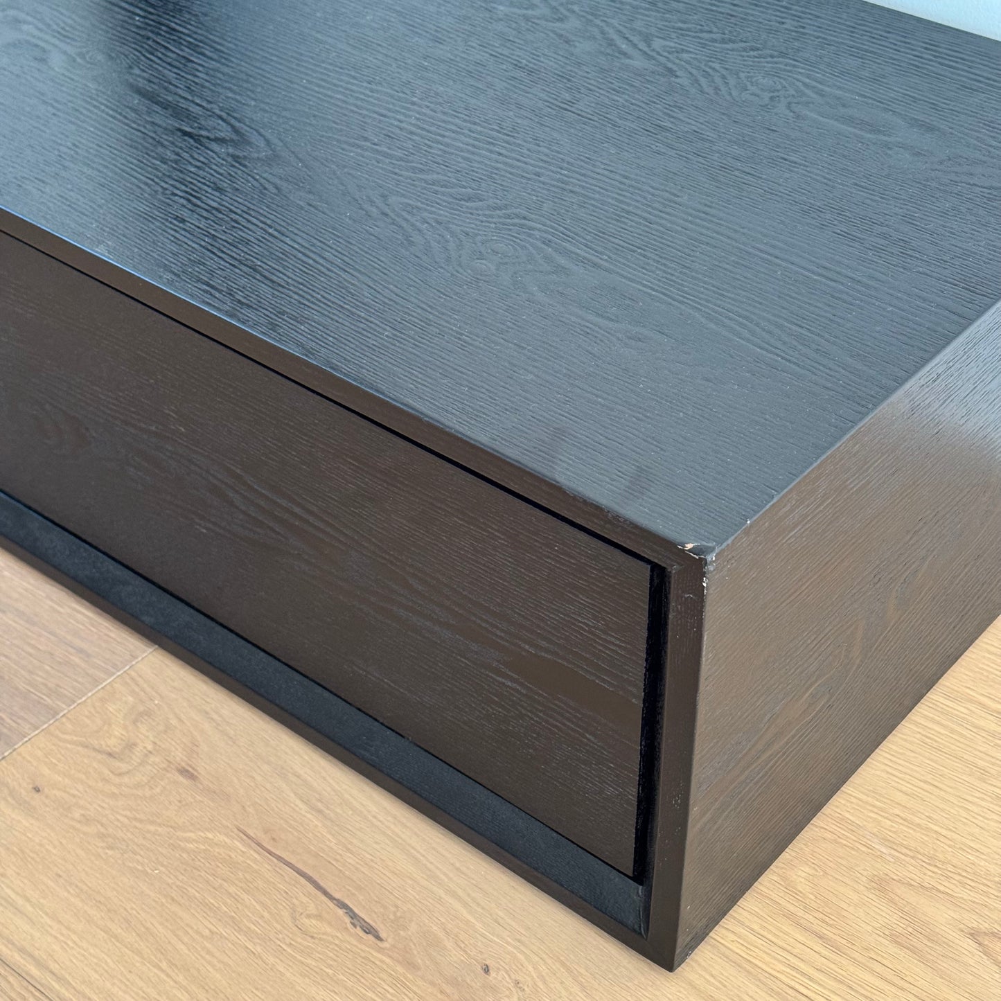 Black Solid Wood Low Line TV Unit (Price for Each)