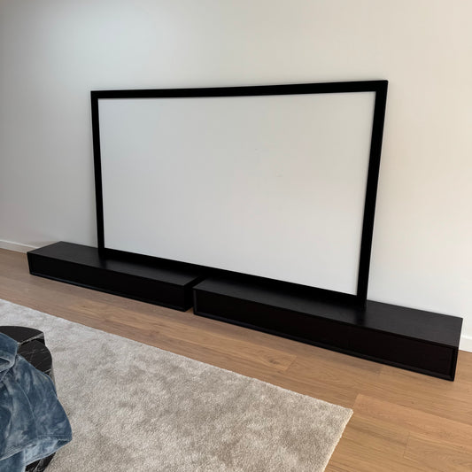 Black Solid Wood Low Line TV Unit (Price for Each)