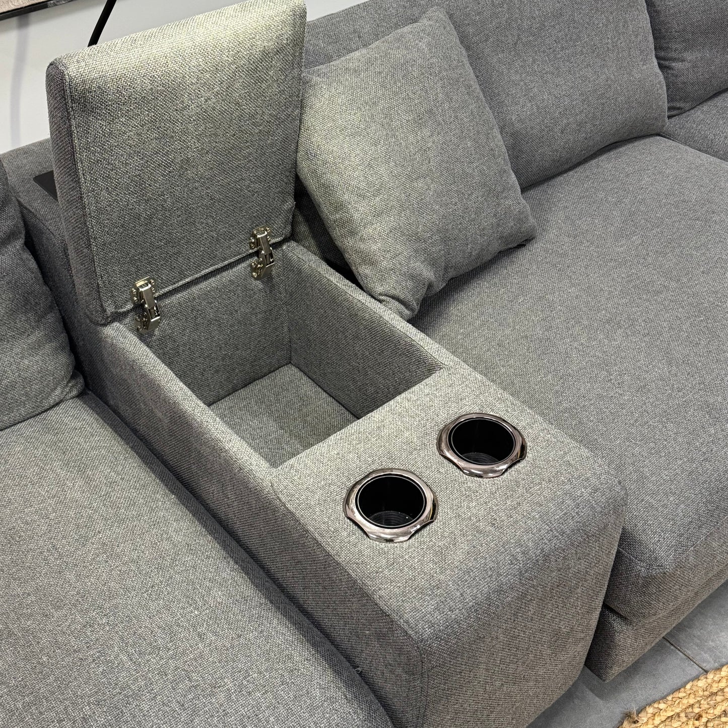 Harvey Norman 4 Seater Modular Sofa with Ottoman