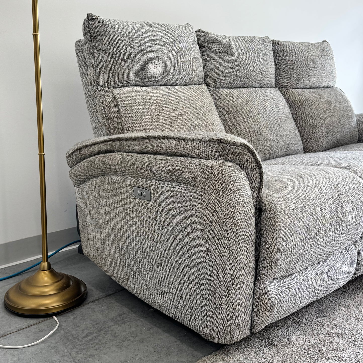Plush Odette 3 seat dual Electric Recliners Sofa