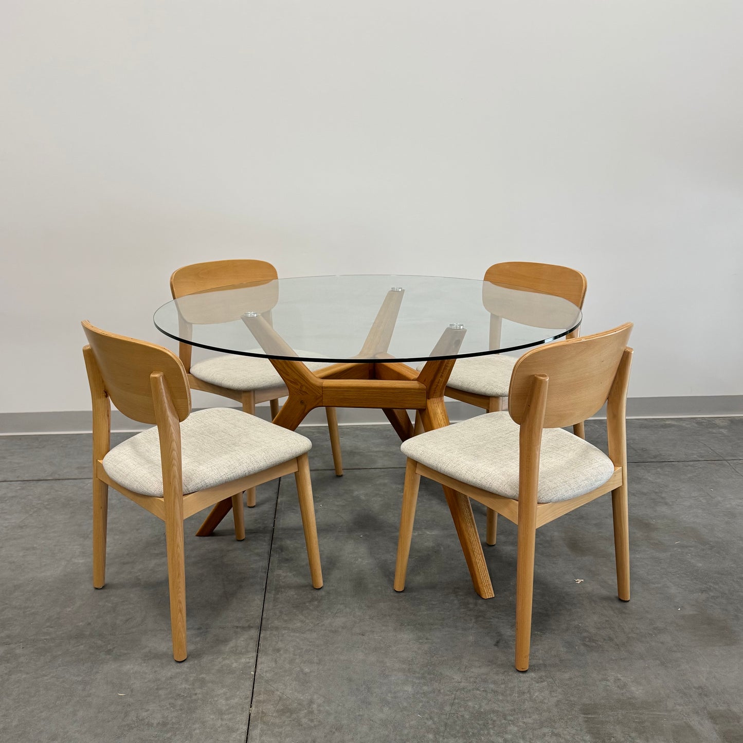 Freedom Glass Top Dining Table (Table Only)