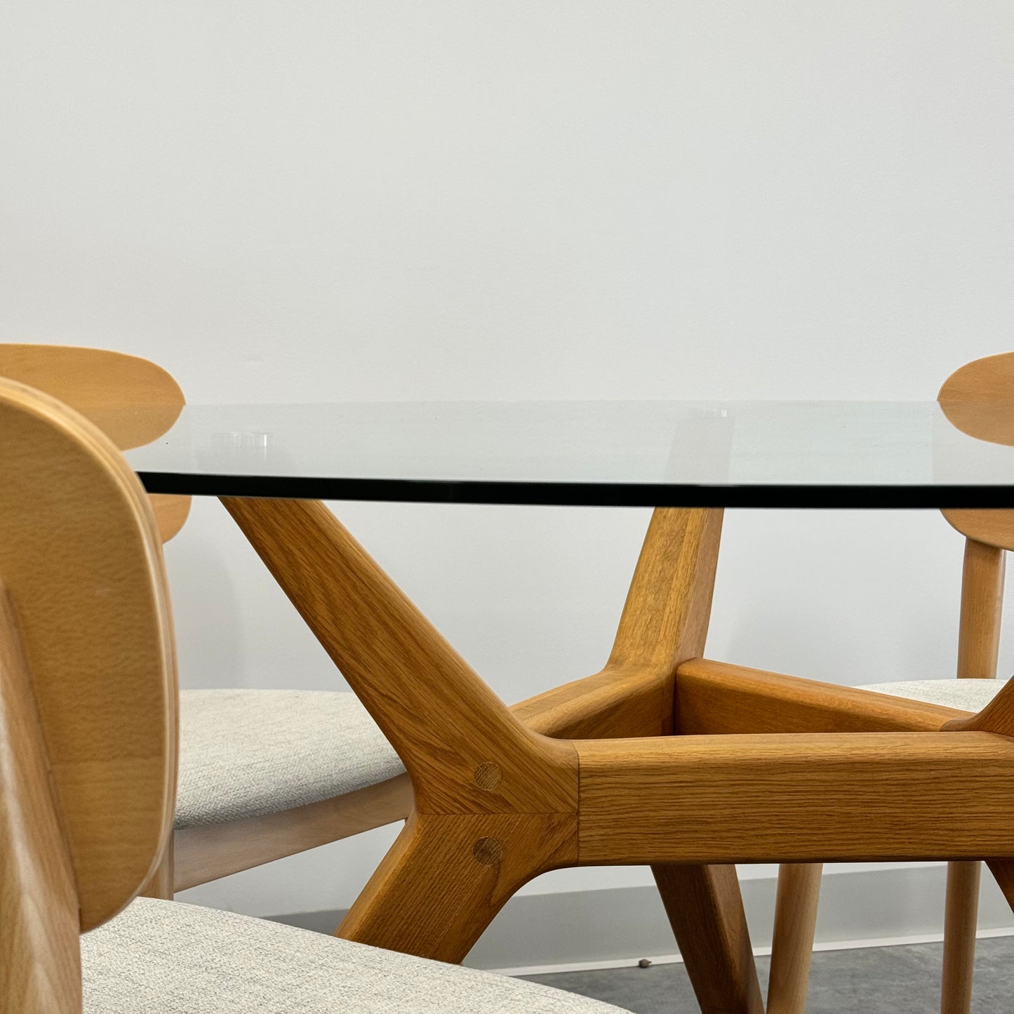 Freedom Glass Top Dining Table (Table Only)