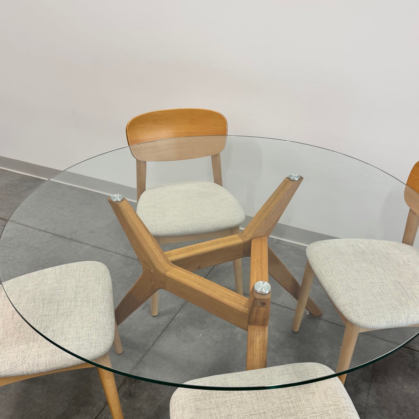 Freedom Glass Top Dining Table (Table Only)