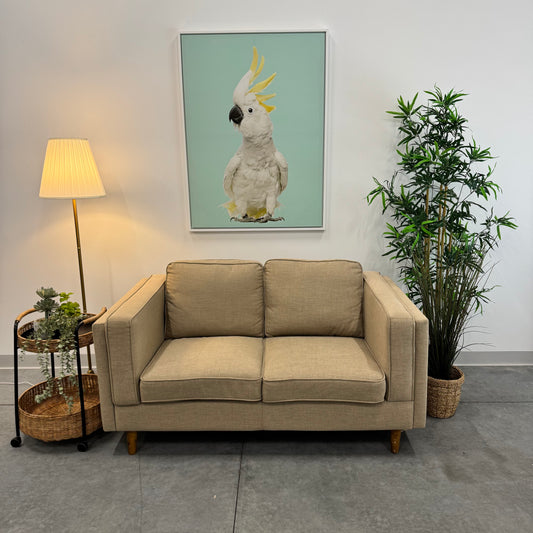 Temple & Webster Beige 2 Seater Sofa