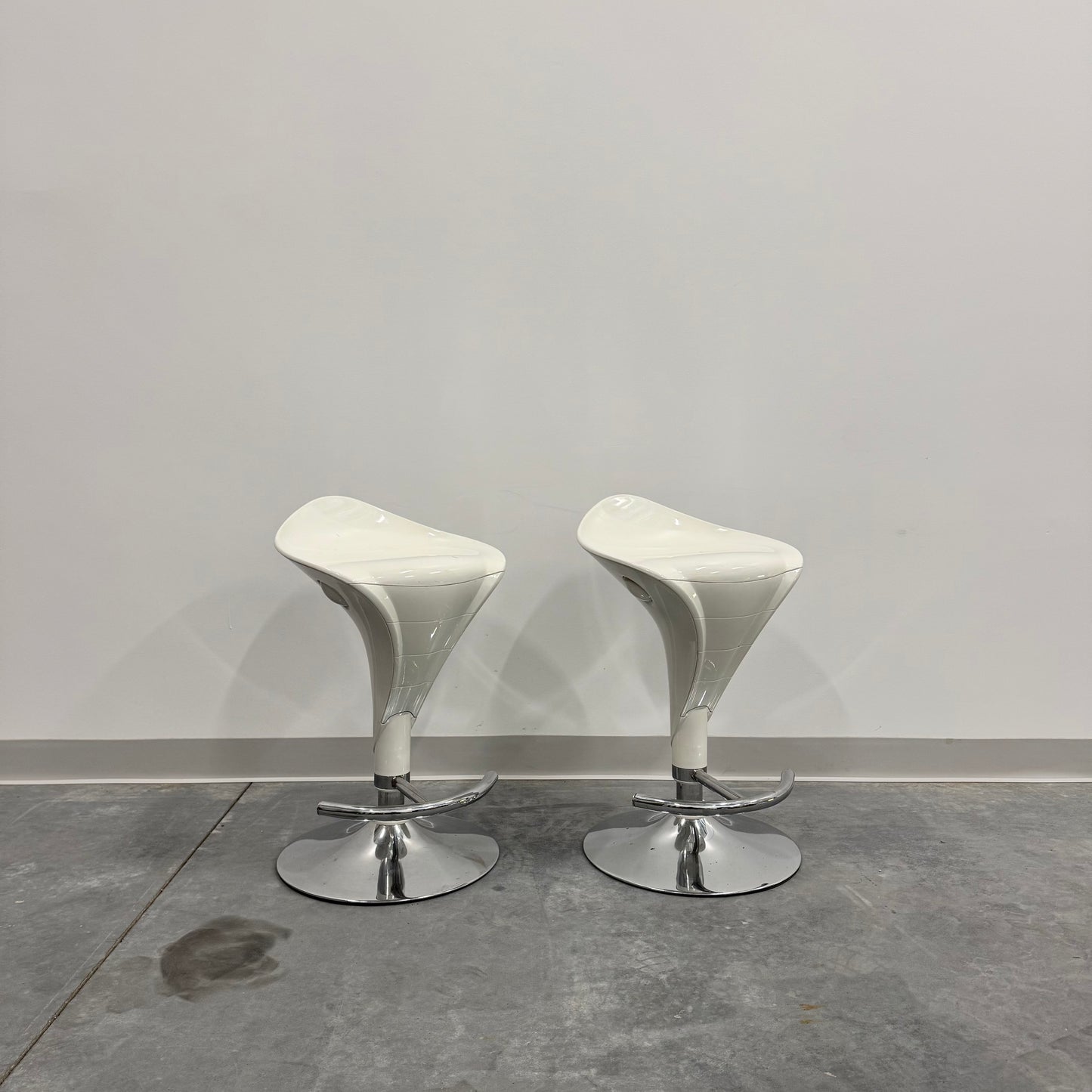 White Bar Stool pair