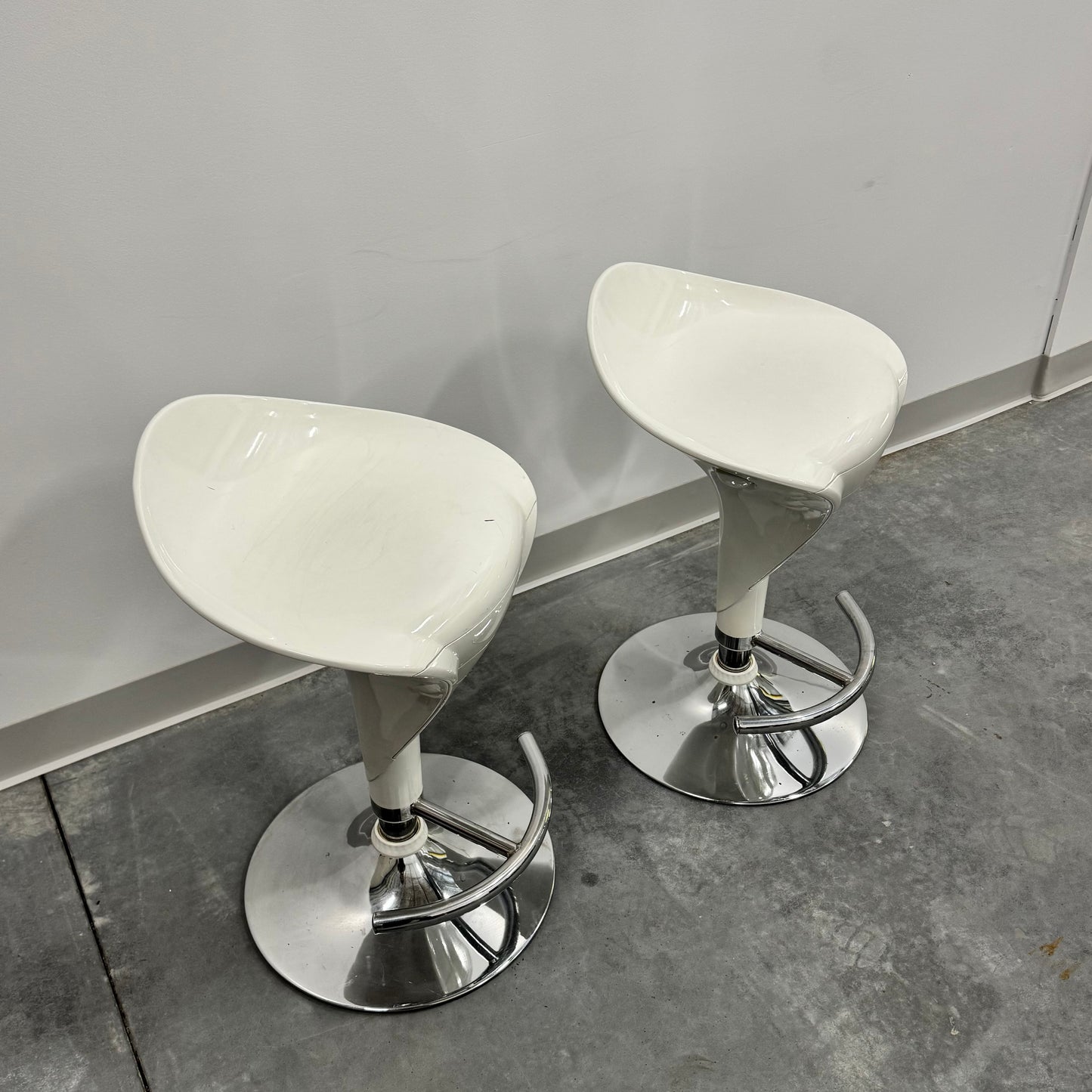 White Bar Stool pair