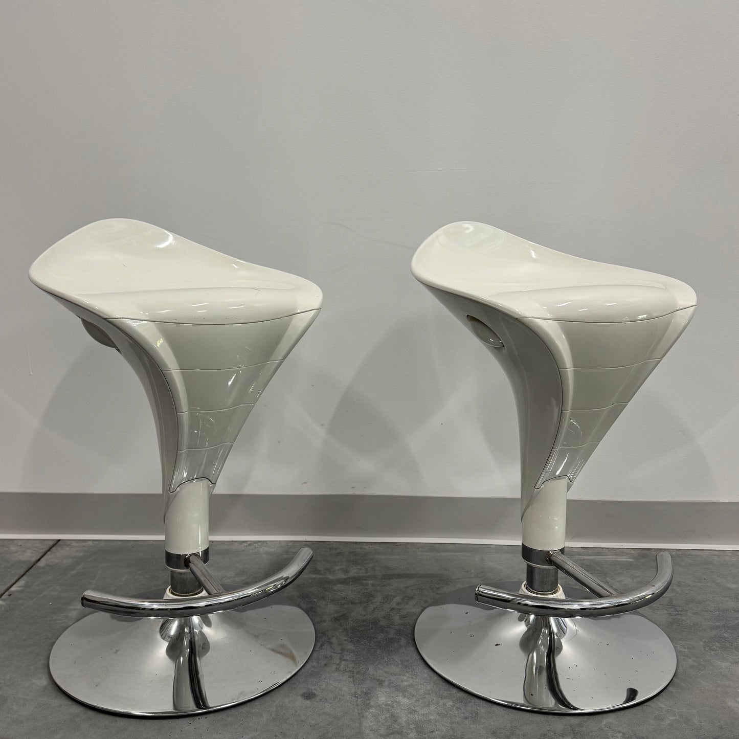 White Bar Stool pair