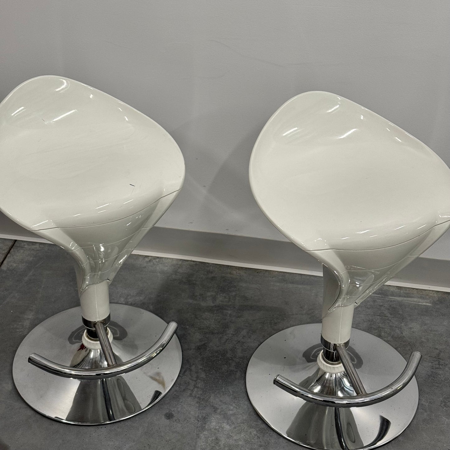 White Bar Stool pair