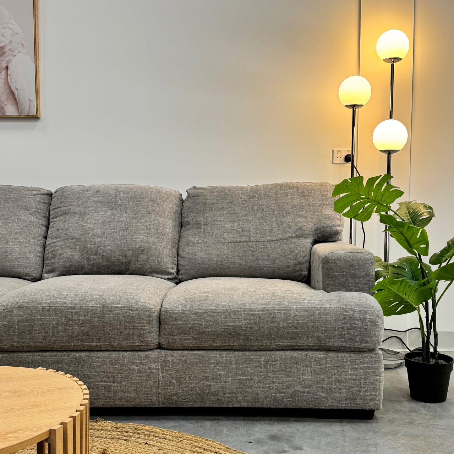 Focus On Grey 3 Seater Sofa
