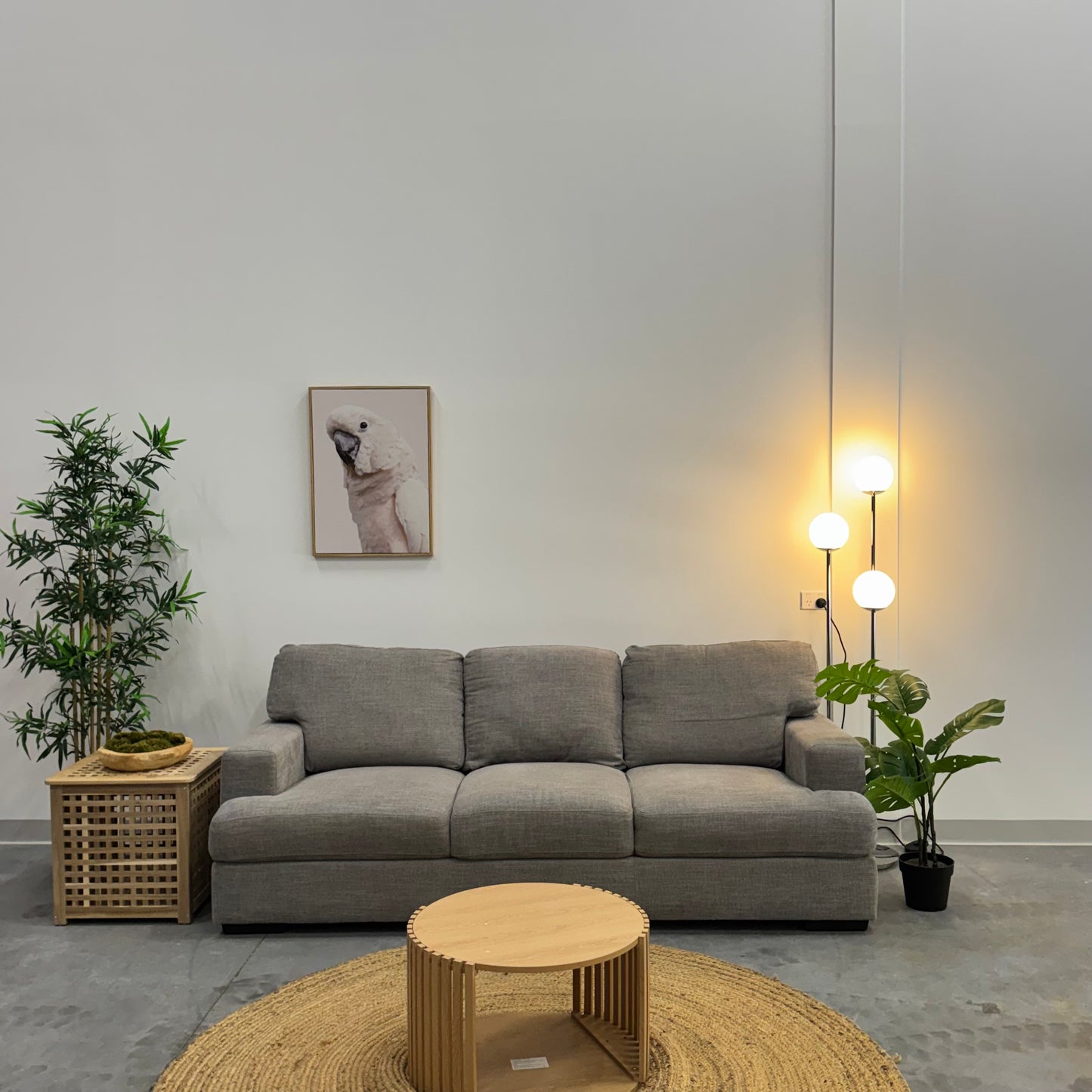 Focus On Grey 3 Seater Sofa