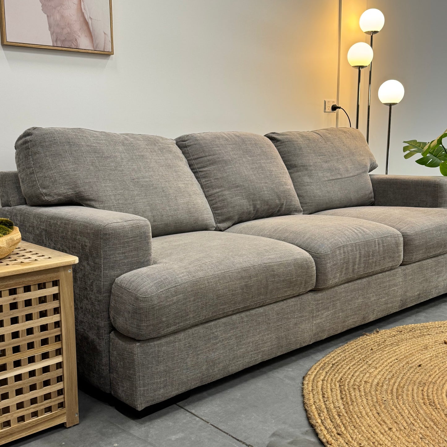Focus On Grey 3 Seater Sofa