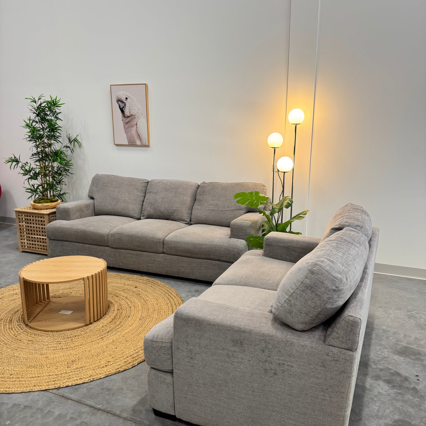 Focus On 3+2 Seater Grey Sofa Set