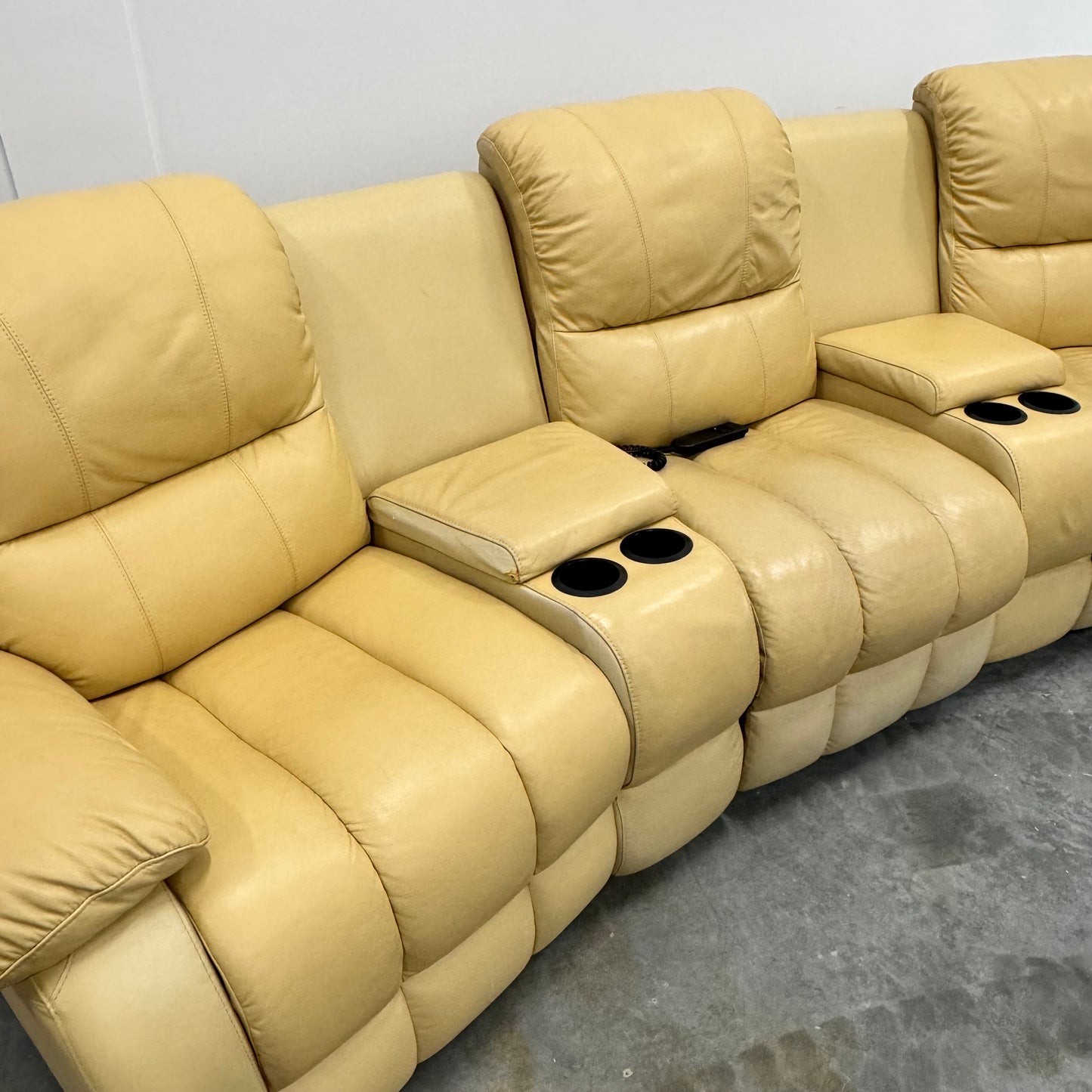 Leather Electric Recliner Sofa