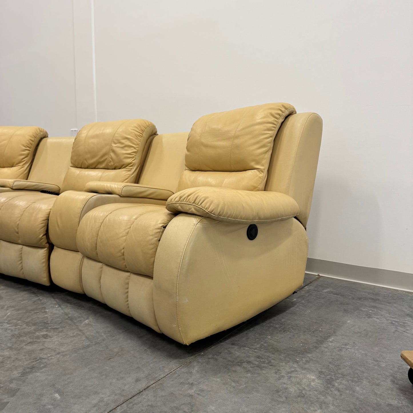Leather Electric Recliner Sofa