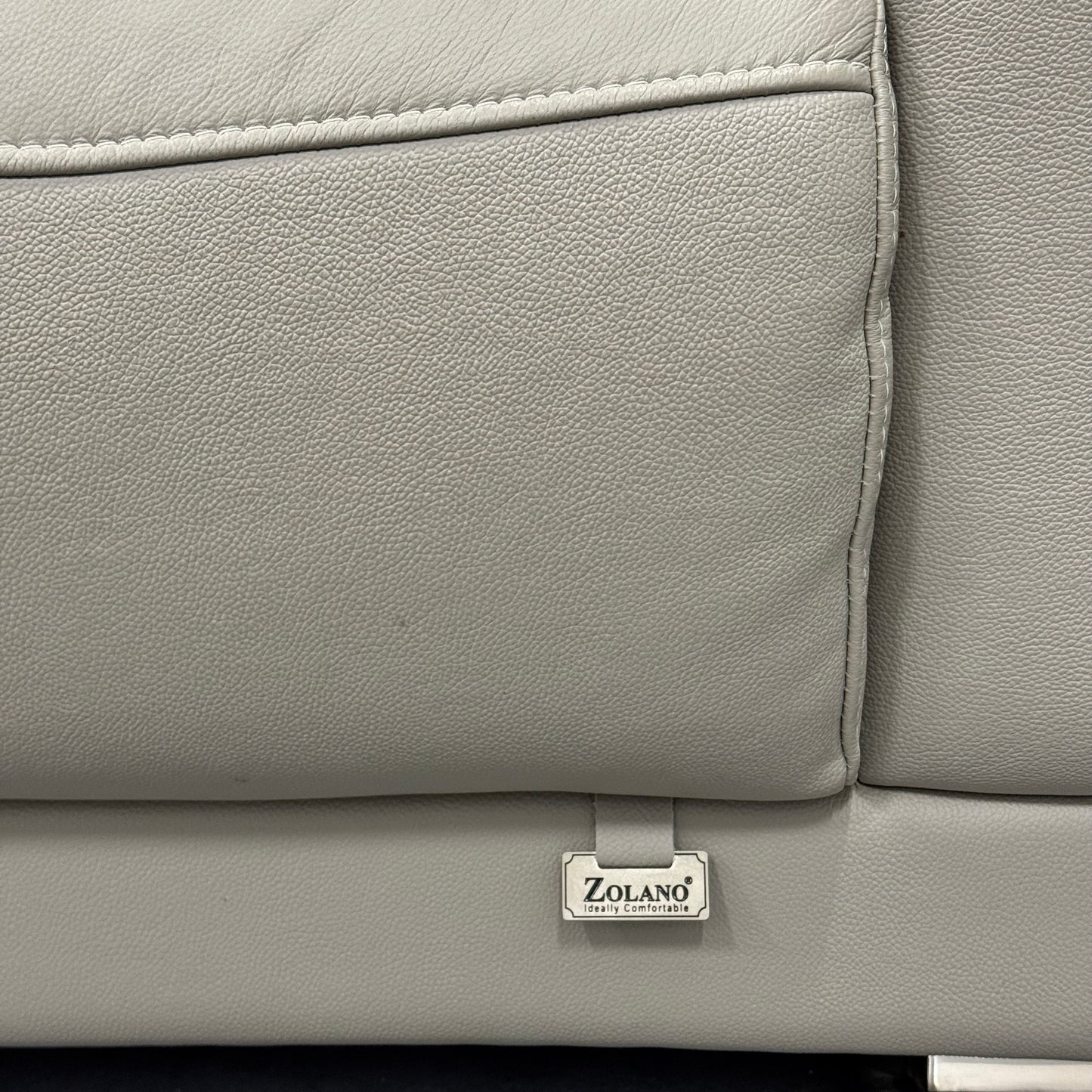 Zolano Genuine Leather 3 Seater Sofa with Chaise