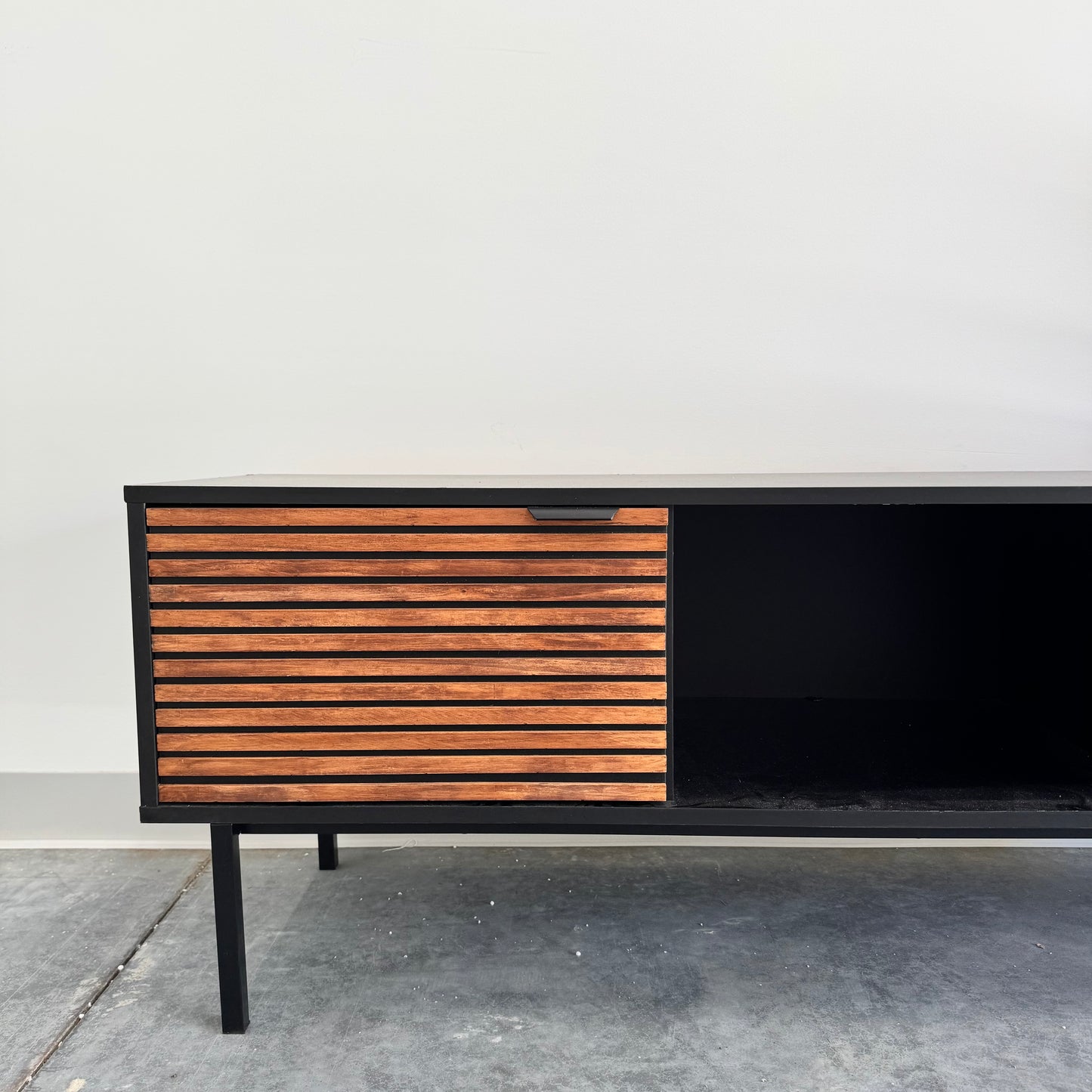 IKEA Black Wood Tv Unit