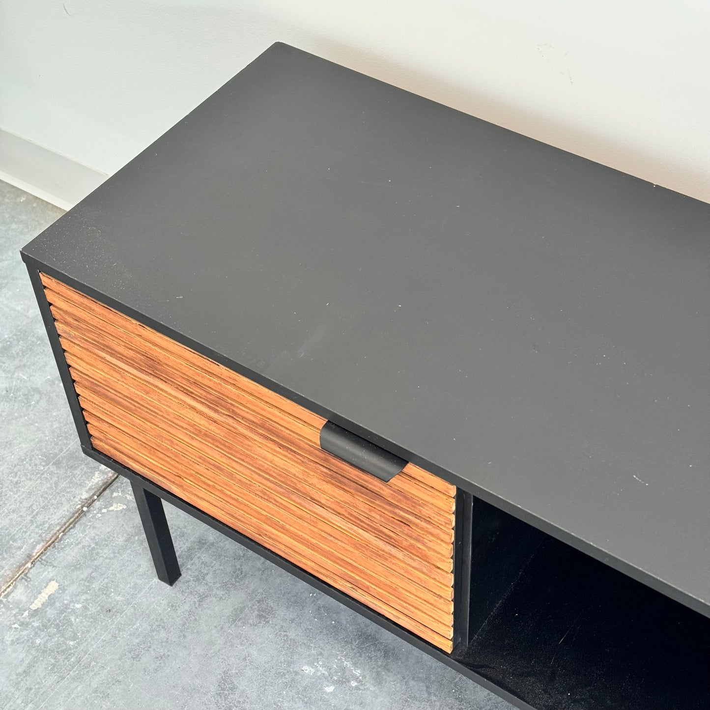IKEA Black Wood Tv Unit
