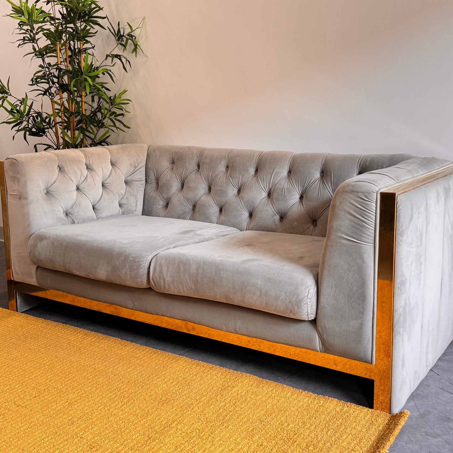 Tuxedo Velvet 2+1 Seater Sofa